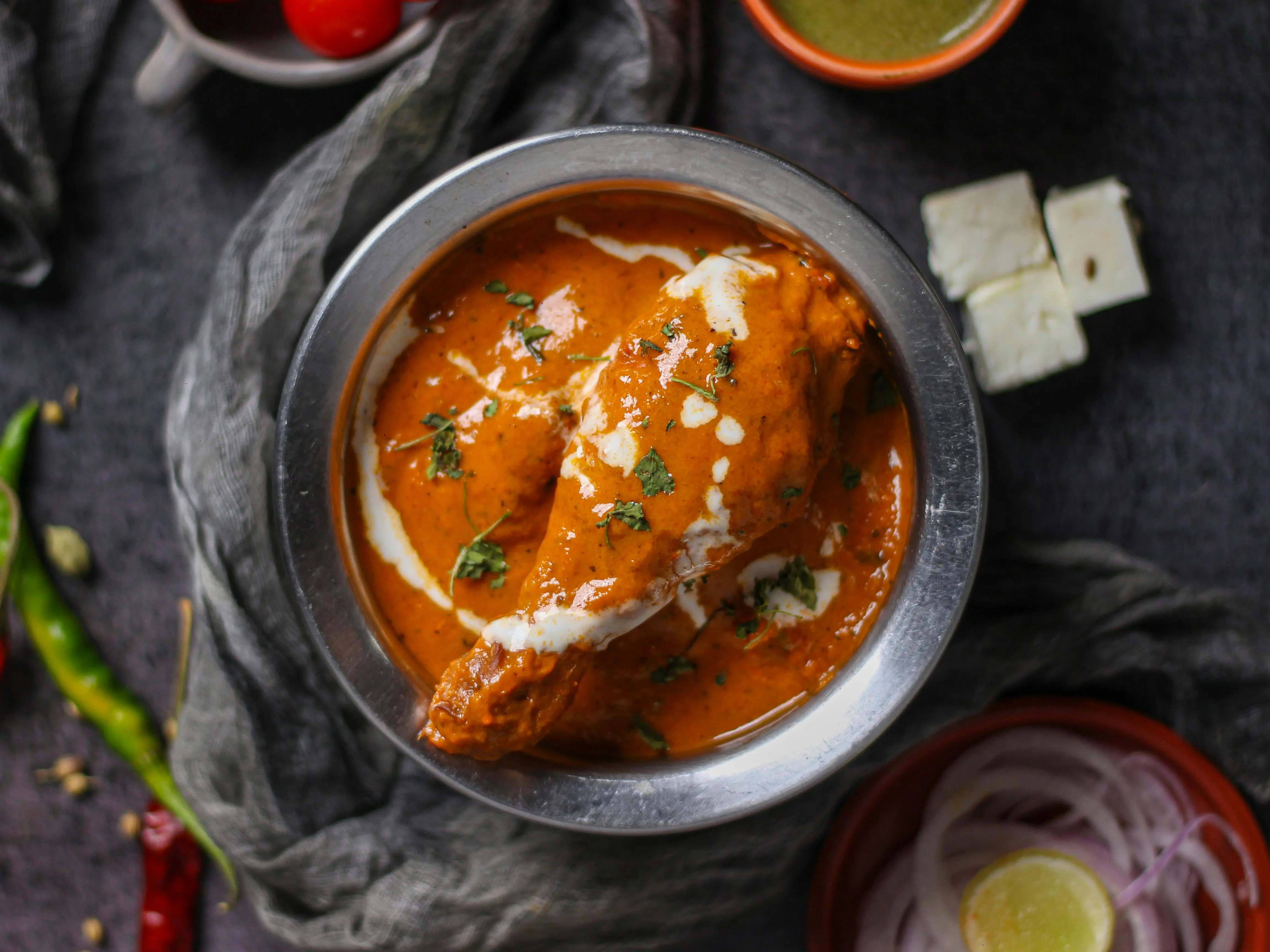 Delicious Butter Chicken dish at Y Not Indian Bar & Bistro in Edmonton, AB